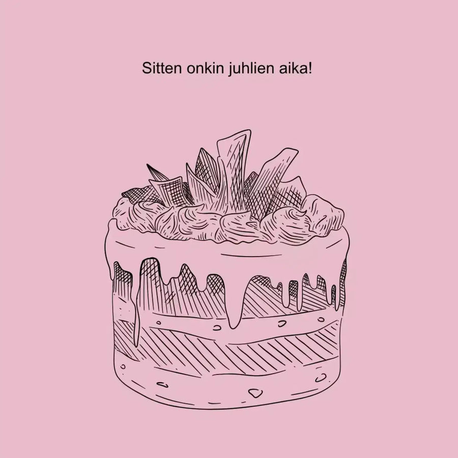 Digitaalinen kutsukortti rippijuhliin beige tausta kukkia Decopaja vesiväri