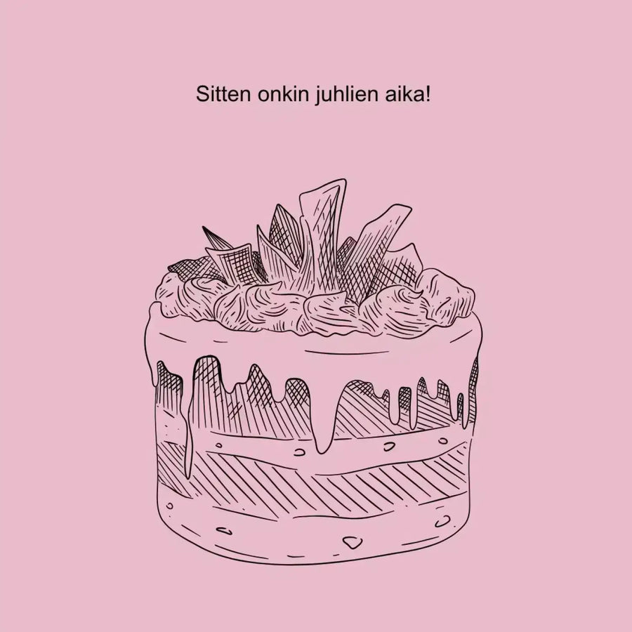 Digitaalinen Ristiäiskutsu karhu pöllö ja kettu Decopaja