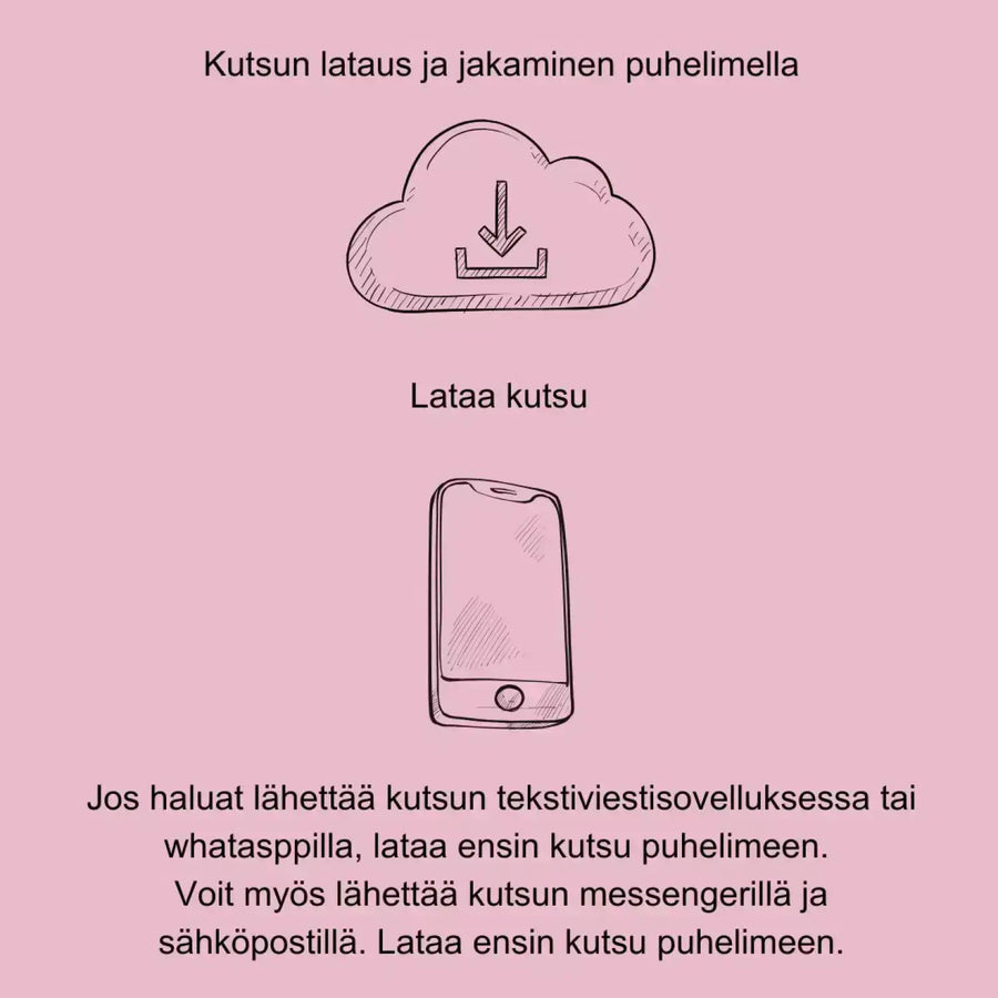 Digitaalinen Ristiäiskutsu karhu pöllö ja kettu Decopaja
