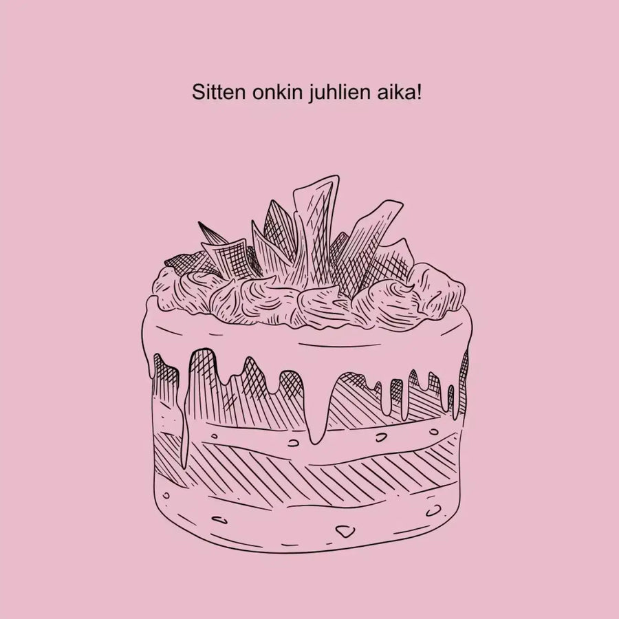 Digitaalinen ylioppilaskutsu kukkareuna Decopaja