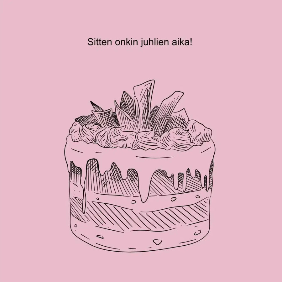 Digitaalinen ylioppilaskutsu lyyra ja rusetti Decopaja