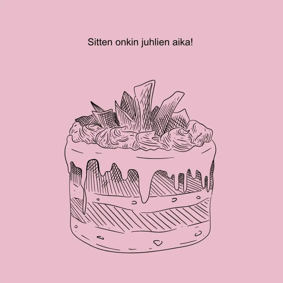 Digitaalinen ylioppilaskutsu musta rusetti ja lyyra Decopaja