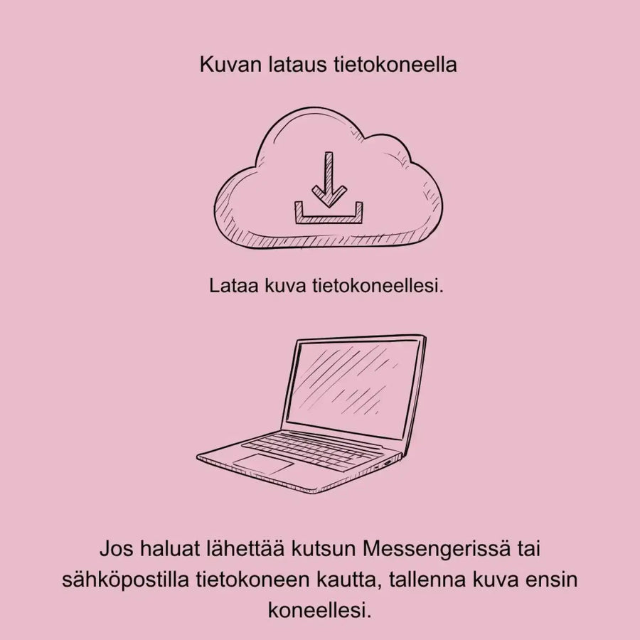 Digitaalinen ylioppilaskutsu musta rusetti ja lyyra Decopaja