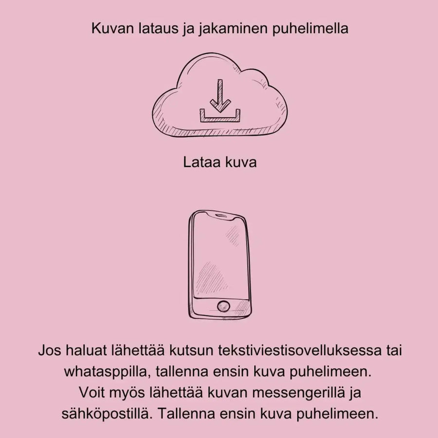 Digitaalinen ylioppilaskutsu musta rusetti ja lyyra Decopaja