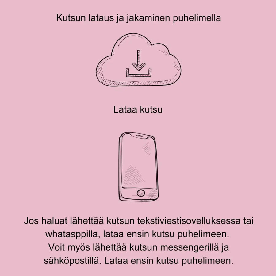 Digitaalinen ylioppilaskutsu omalla kuvalla Decopaja
