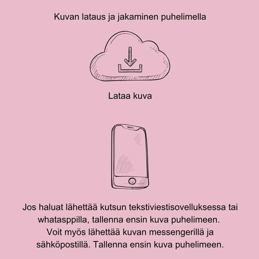 Digitaalinen ylioppilaskutsu sininen tausta Decopaja