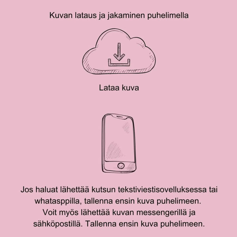 Digitaalinen ylioppilaskutsu vaaleanpunaisia ruusuja Decopaja
