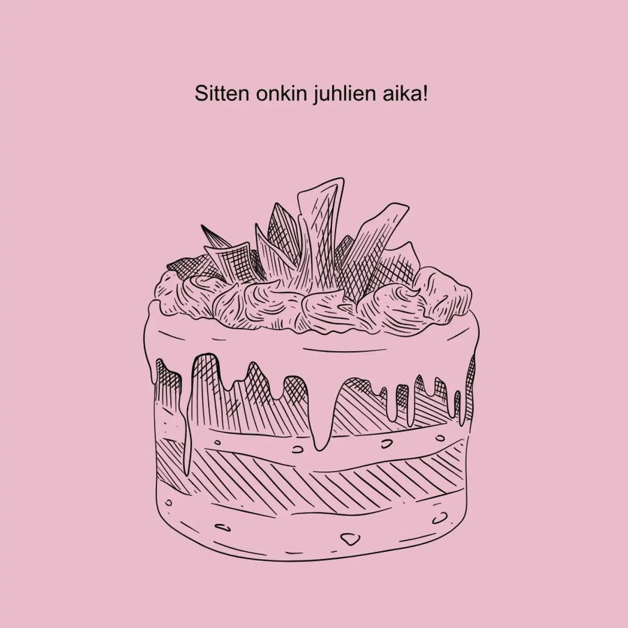 Digitaalinen ylioppilaskutsu vaaleanpunaisia ruusuja Decopaja