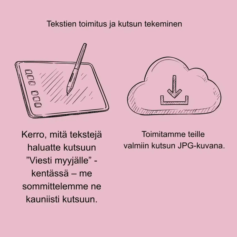 Digitaalinen ylioppilaskutsu ylioppilaslakki ja keltaisia kukkia Decopaja