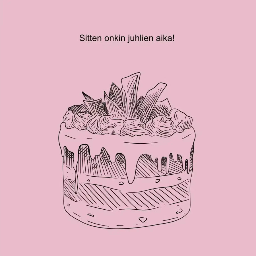 Digitaalinen ylioppilaskutsu ylioppilaslakki ja keltaisia kukkia Decopaja