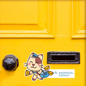 EI MAINOKSIA KIITOS! -TARRA söpön kissa posteljoonin kuvalla Decopaja