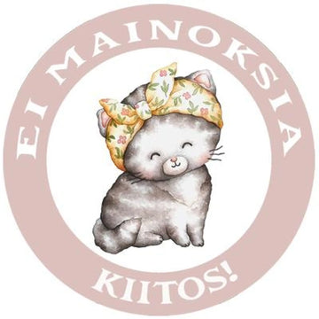 EI MAINOKSIA KIITOS! -TARRA SÖPÖN KISSAN KUVALLA Decopaja