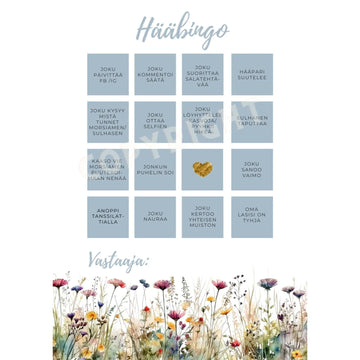 HÄÄBINGO SINISET NIITTYKUKAT Decopaja Decopaja.fi