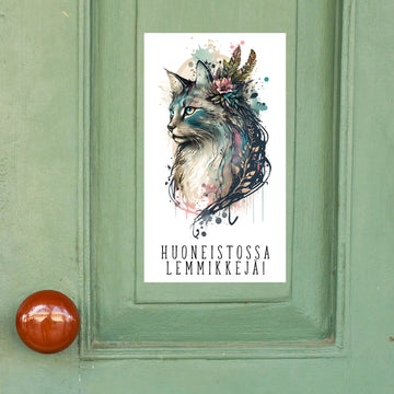 HUONEISTOSSA LEMMIKKEJÄ TARRA - kissa kauniilla grafiikalla Decopaja