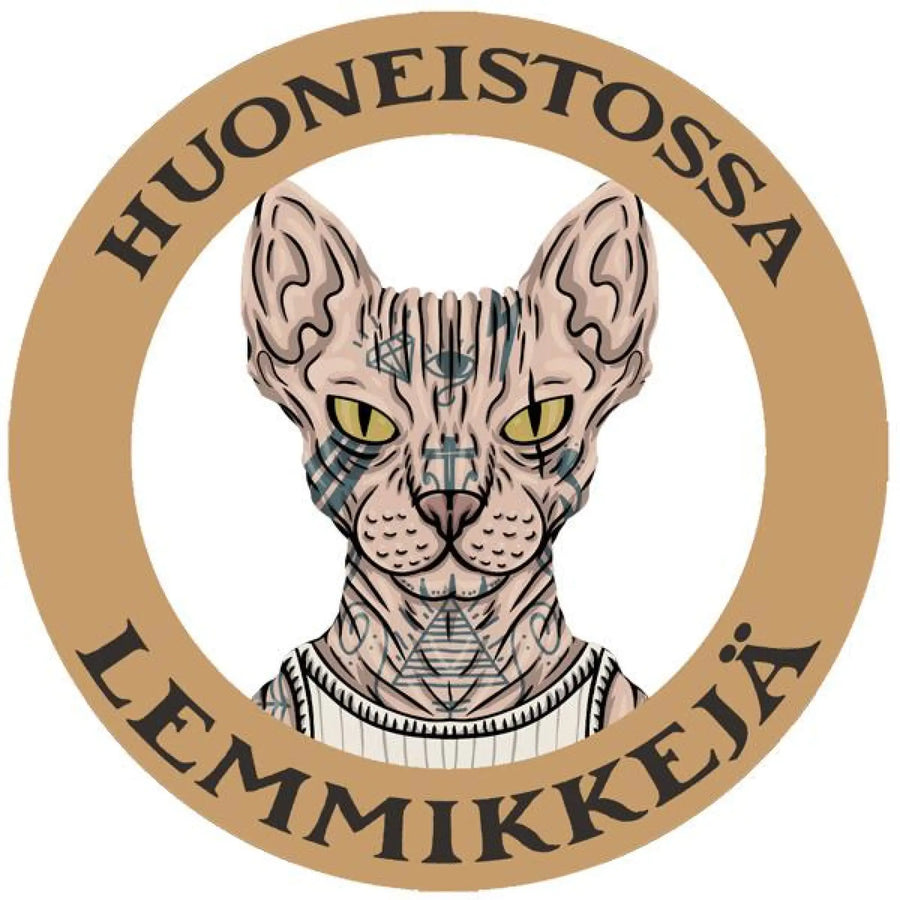 HUONEISTOSSA LEMMIKKEJÄ TARRA - tatuoidun Sfinxin kuvalla Decopaja