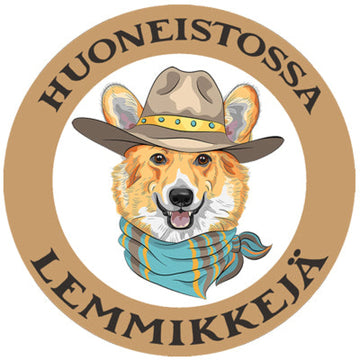 HUONEISTOSSA LEMMIKKEJÄ - WELSH CORGI JA HUIVI Decopaja - Decopaja.fi