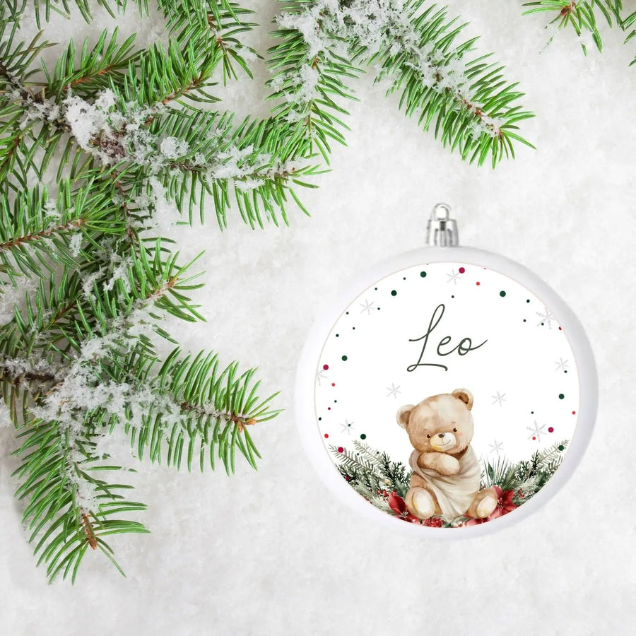 Joulukoriste omalla nimellä nalle Decopaja pupu punainen Decopaja.fi