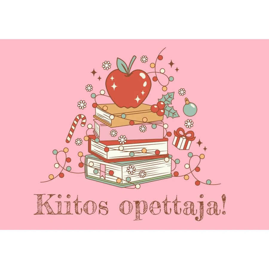 joulukortti - Kiitos opettaja Decopaja - Decopaja.fi