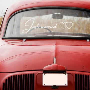 ’Just married’ tarra hääautoon Decopaja Decopaja.fi