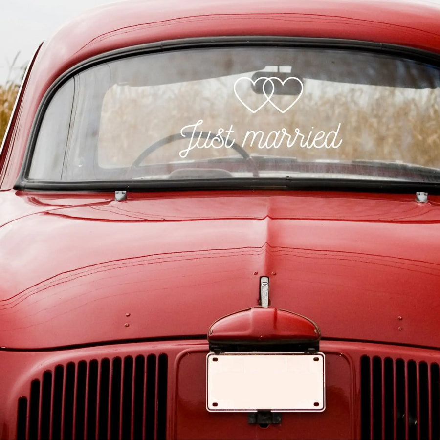’Just married’ tarra hääautoon Decopaja Decopaja.fi