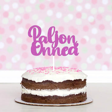 Kakkukoriste paljon onnnea Decopaja decopaja.fi
