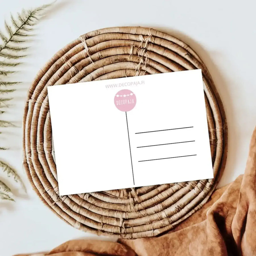 ’Kiitos opettaja’ -kortti Decopaja Joulukortti - kiitos opettaja decopaja.fi