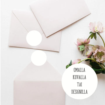 Tarrasinetti kirjekuoriin omalla kuvalla tai designilla Decopaja Decopaja.fi