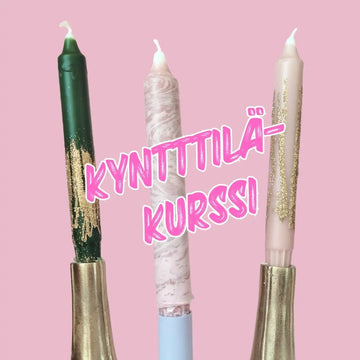 Kynttiläkurssi LA 25.10. KLO 12-14 Decopaja 18.10. Decopaja.fi
