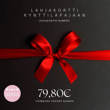 LAHJAKORTTI KYNTTILÄPAJAAN 2 hlö Decopaja Decopaja.fi
