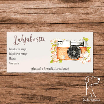 Lahjakortti Lemmikkikuvaukseen Decopaja Decopaja.fi