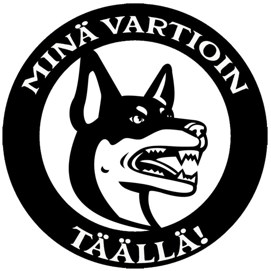 MINÄ VARTIOIN TÄÄLLÄ TARRA Decopaja Decopaja.fi