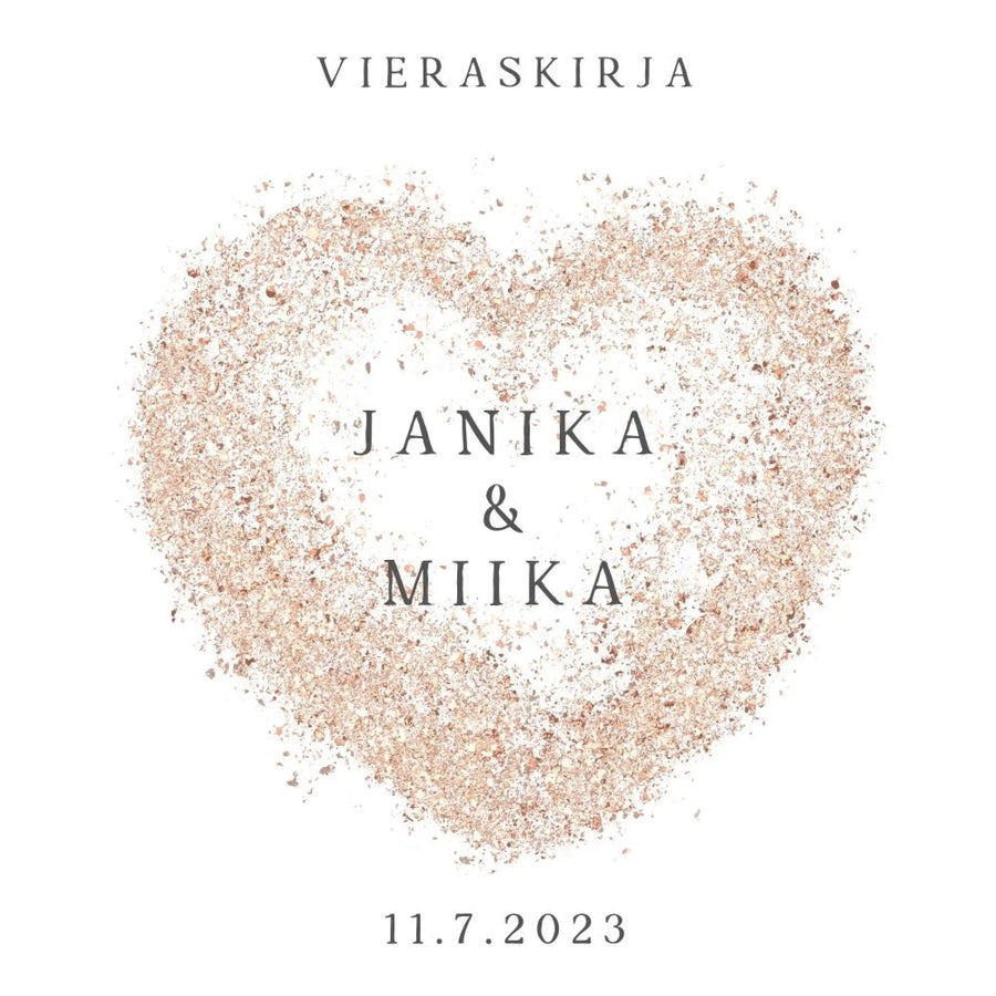 PERSONOITU VIERASKIRJA ISOLLA SYDÄMELLÄ Decopaja Decopaja.fi