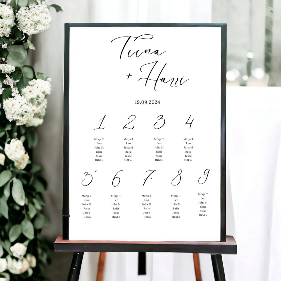 Pöytäkartta häihin minimalistinen Decopaja