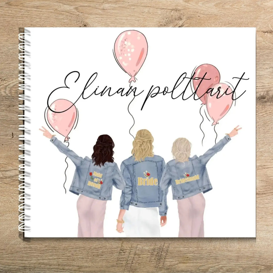 Polttari vieraskirja farkkutakki Decopaja