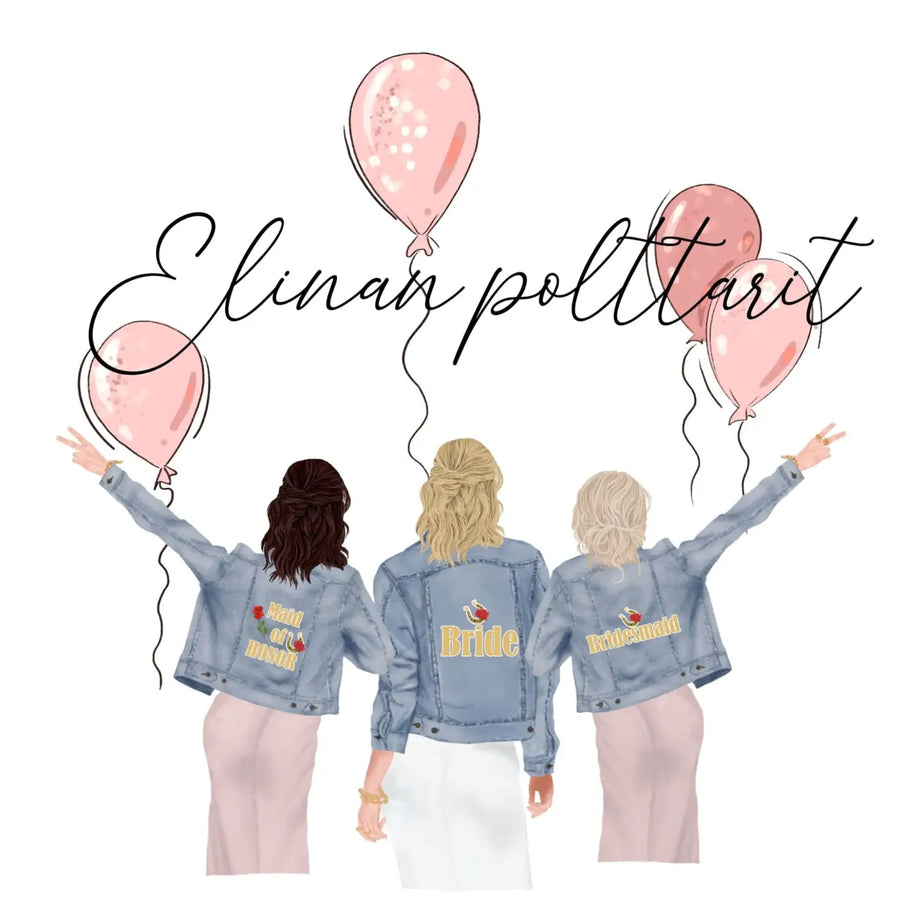 Polttari vieraskirja farkkutakki Decopaja