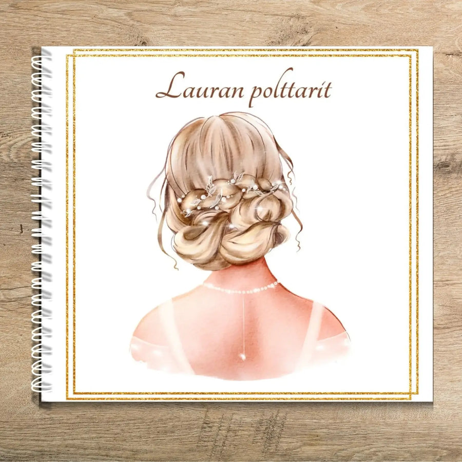 Polttari vieraskirja kultaiset kehykset Decopaja