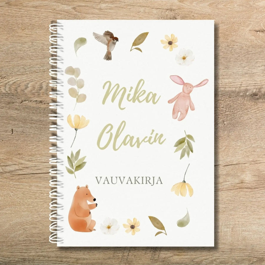 Täytettävä vauvakirja metsän eläimiä Decopaja Decopaja.fi
