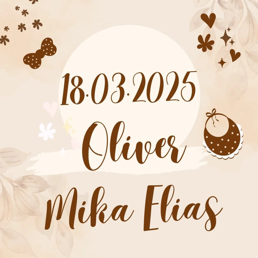 Vauvakirja vieraskirja ristiäisiin beige sydämiä Decopaja sydämet