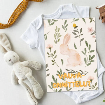Vauvaonnittelu -kortti Decopaja kortti 👶💖 Decopaja.fi
