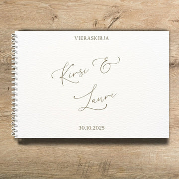 Vieraskirja häihin kalligrafia love  Decopaja.fi