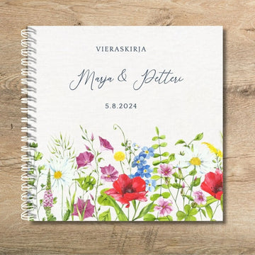 Vieraskirja häihin NIITTYKUKKA REUNALLA Decopaja Decopaja.fi