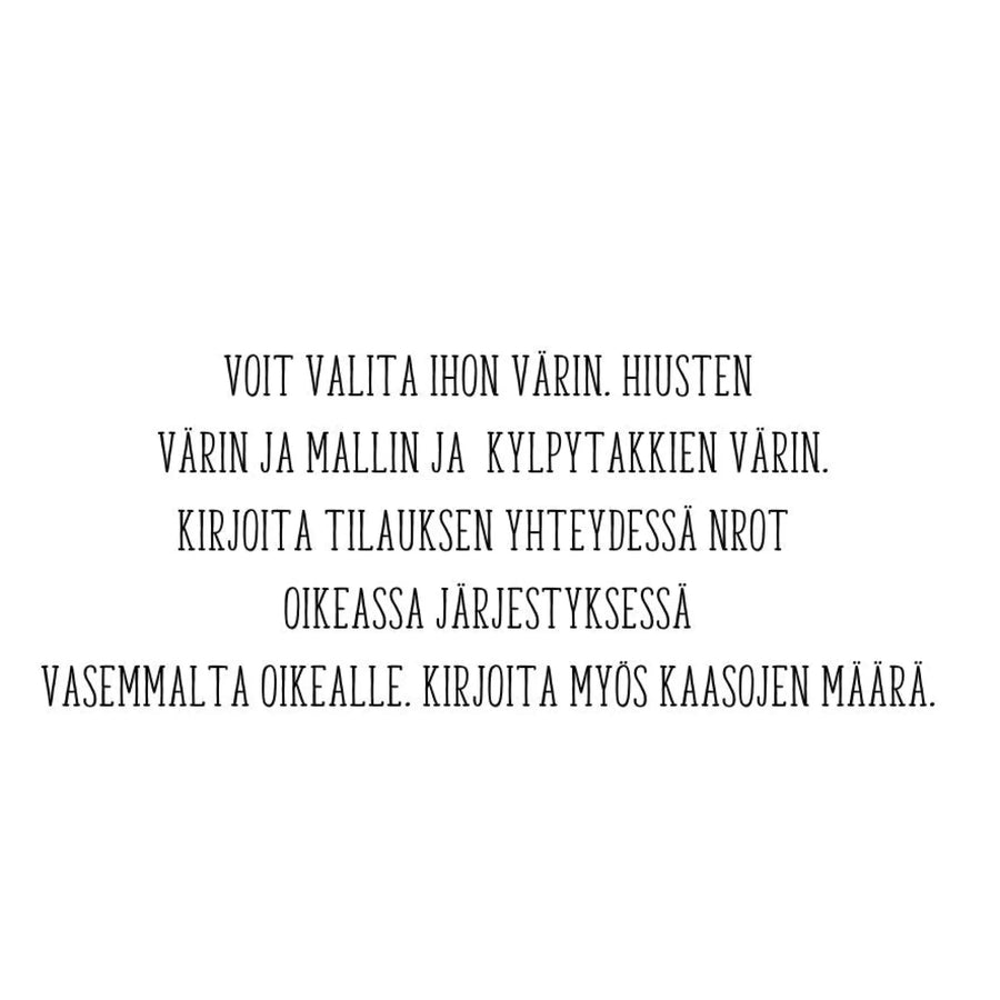 ’Vill du bli min brudtärna?’ - PERSONOITAVA TARRA TEAM BRIDE Decopaja - Decopaja.fi